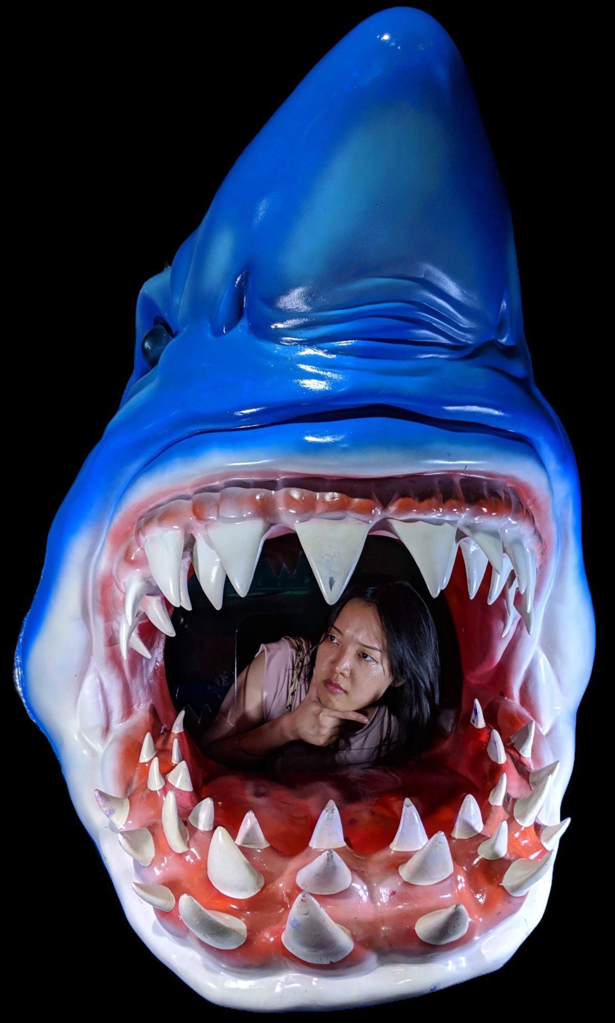 Rae inside Shark